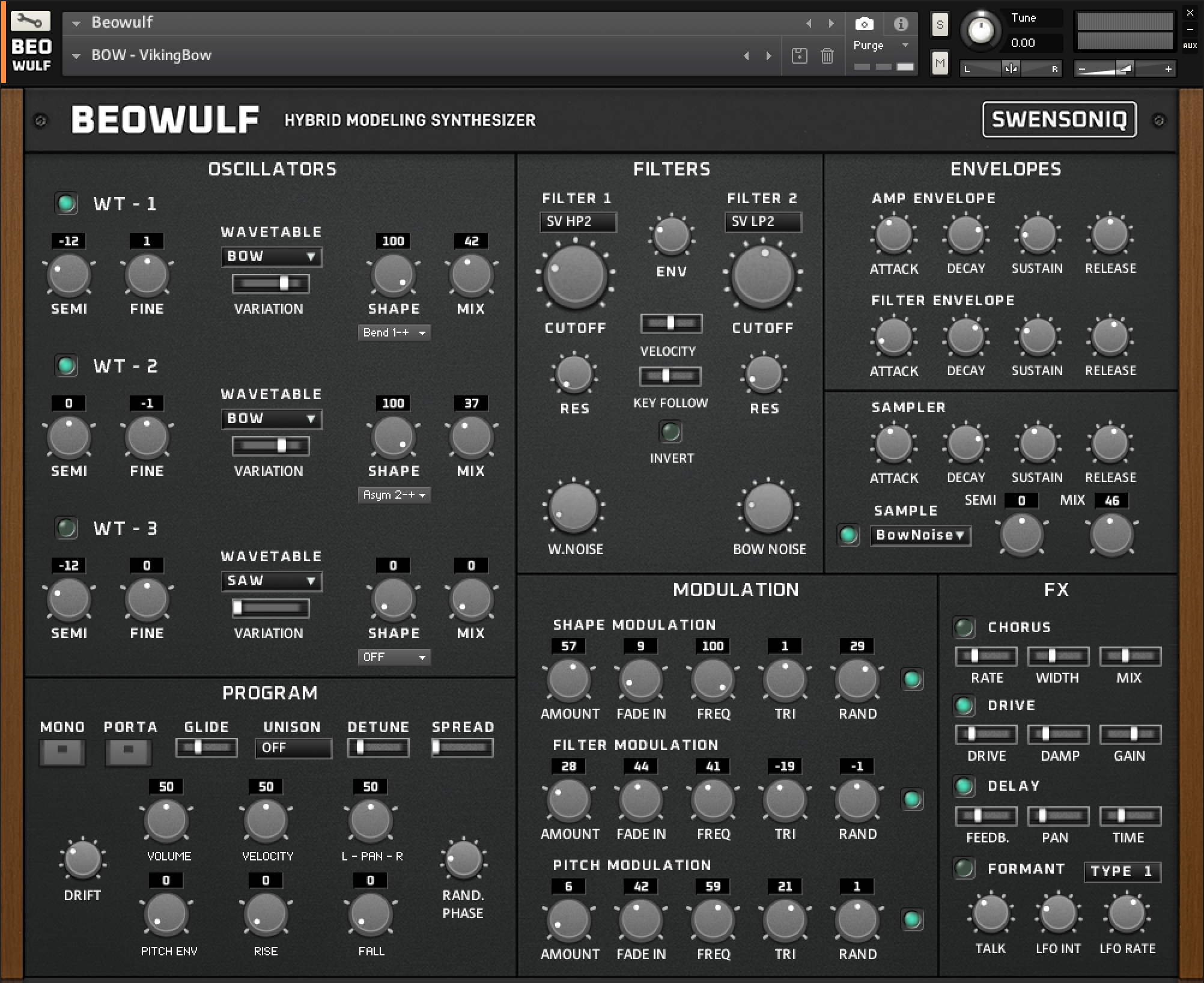 Beowulf Synth for Kontakt 7